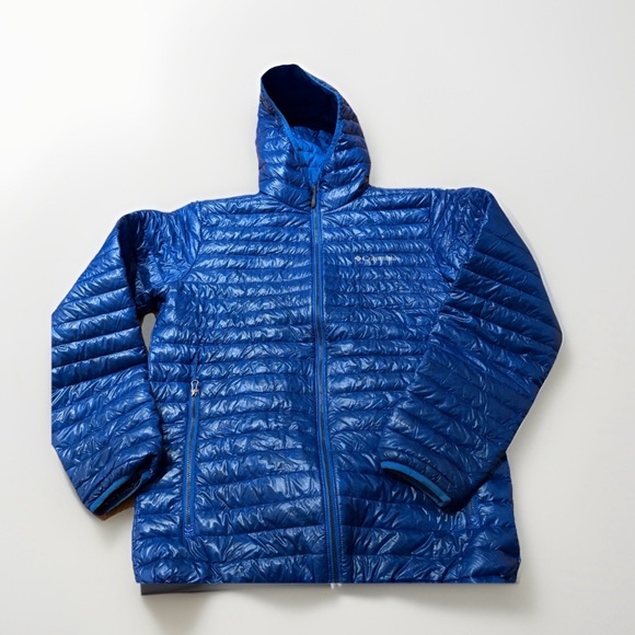 Columbia TurboDown 740TD Omni-Heat Hooded Jacket Women’s Small Blue - Picture 4 of 9